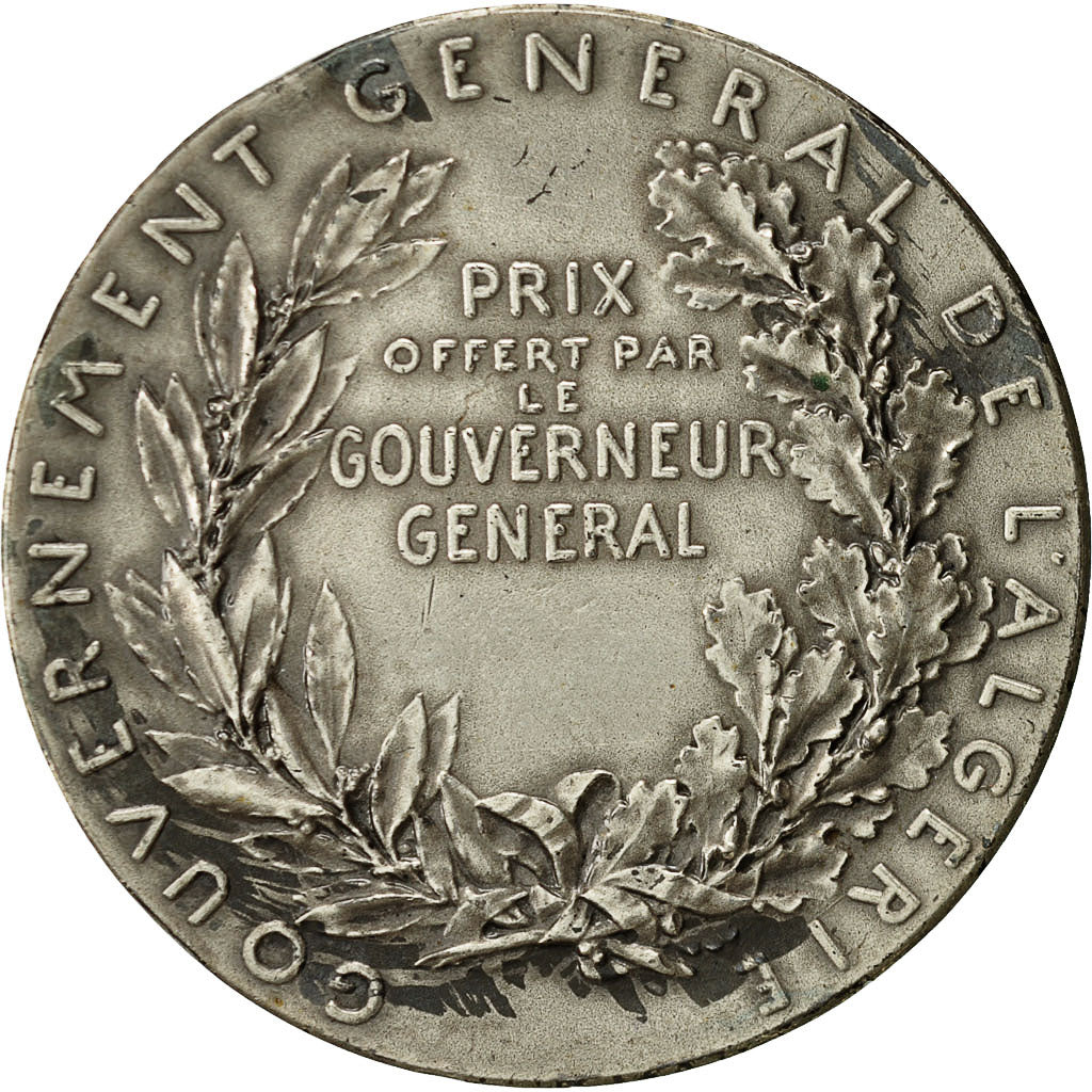 Algeria, Medaille, Gouvernement Général de l'Algérie, Roty, VZ, Silber