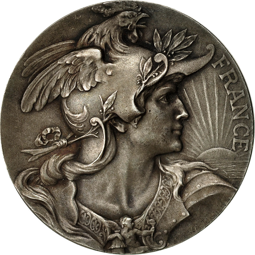 Algeria, Médaille, Ville d'Alger, Marianne Casquée, 1901, Bottée, SUP+