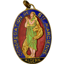 Algeria, medalla, Congrégation de Sainte Marcienne, EBC, Cobre