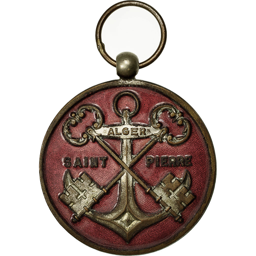 Algeria, Medal, Pèlerinage à Saint-Pierre de Rome-Alger, AU(55-58), Copper