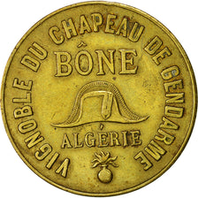Algeria, Jeton, Vignoble du Chapeau de Gendarme, 10 Centimes, Nécessité, TTB+