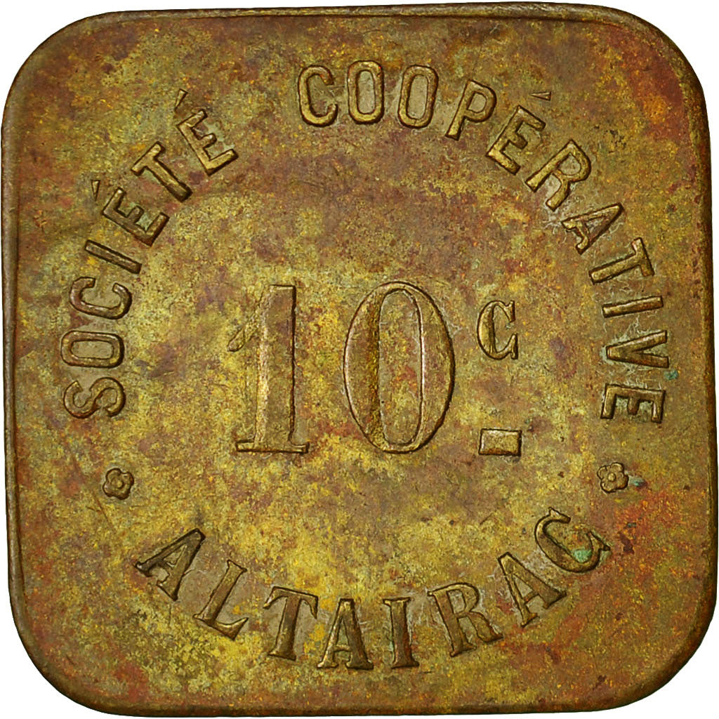 Algieria, Token, Société Coopérative Altairac, 10 Centimes, Nécessité