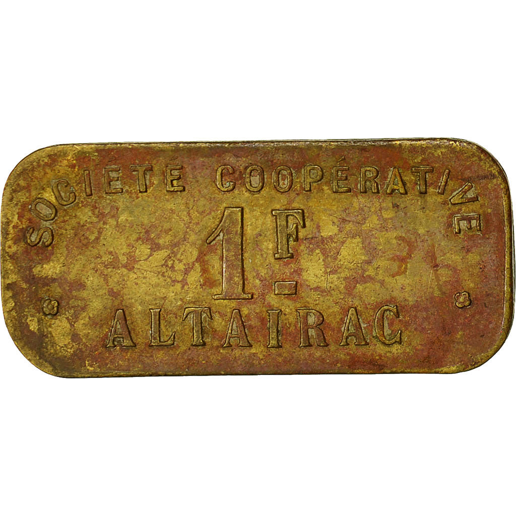 Algeria, Token, Société Coopérative Altairac, 1 Franc, Nécessité, SS