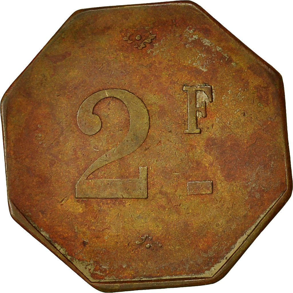 Algeria, Token, Société Coopérative Altairac, 2 Francs, Nécessité, MBC