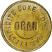 Algeria, Token, Compagnie Lebon, Gaz-Electricité, Coke, EF(40-45), Brass