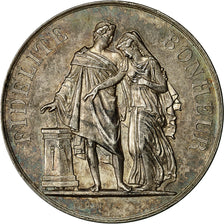 Francia, medalla, Mariage, Fidélité Bonheur, 1894, Petit, EBC, Plata