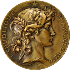 Frankreich, Medaille, Mr Fiquet, Sénateur de la Somme, Marianne, Bottée, SS+