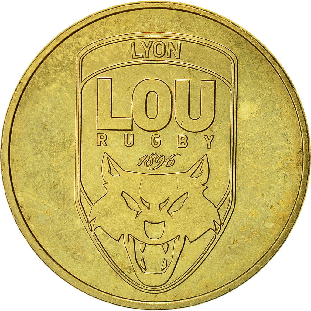 France, Jeton, Touristique, Lyon Lou Rugby 1896, MDP, SPL, Cupro-nickel