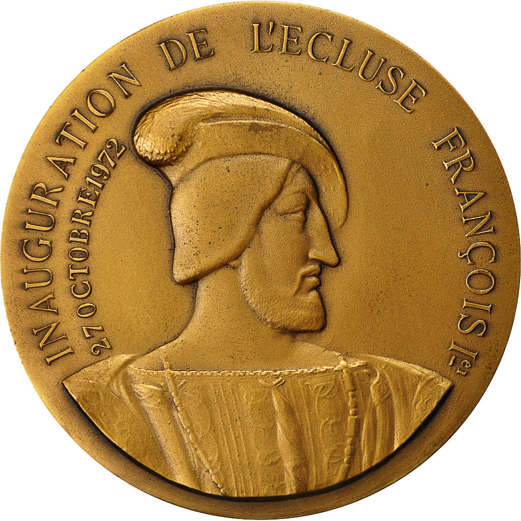 France, Médaille, Inauguration de l'Ecluse François Ier, Port du Havre, SUP+