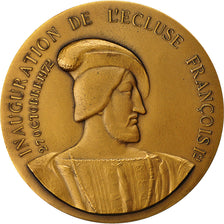 France, Médaille, Inauguration de l'Ecluse François Ier, Port du Havre, SUP+