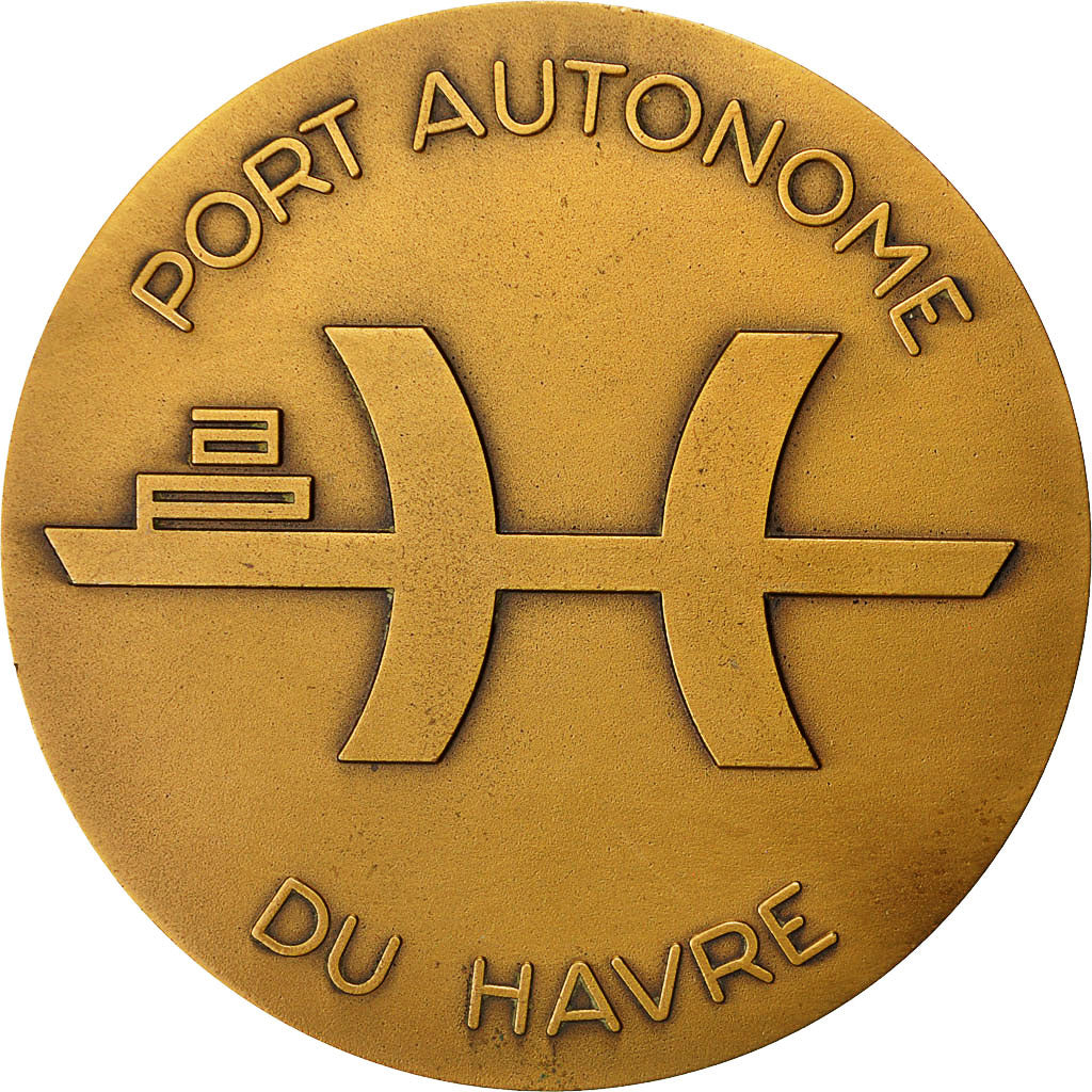 France, Médaille, Inauguration de l'Ecluse François Ier, Port du Havre, SUP+