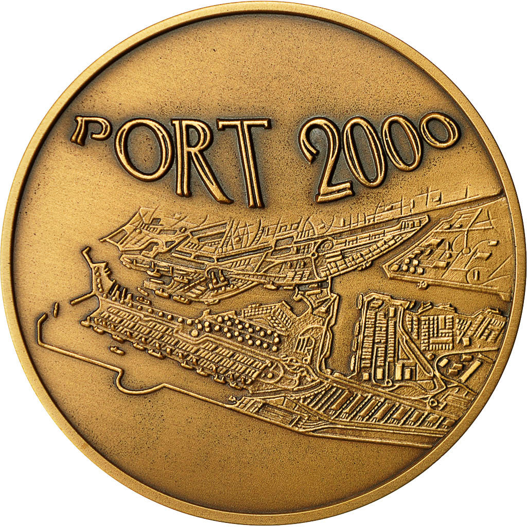 France, Médaille, Inauguration de Port 2000, Le Havre, 2006, Pichard, SPL+