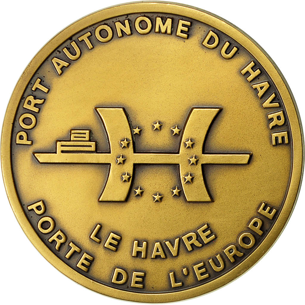 Francja, Medal, Port Autonome du Havre, Porte de l'Europe, 1993, Pichard
