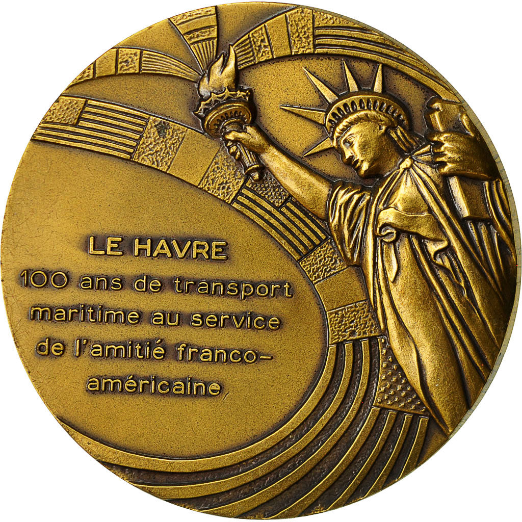Frankreich, Medaille, Port du Havre, Propeller Club des Etats-Unis, 1986