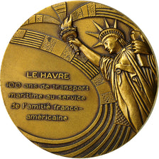 Frankreich, Medaille, Port du Havre, Propeller Club des Etats-Unis, 1986