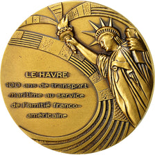 France, Médaille, Port du Havre, Propeller Club des Etats-Unis, 1986, Pichard