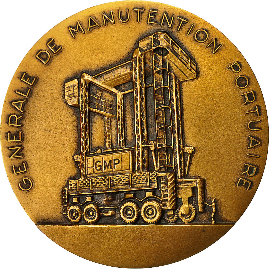 France, Médaille, Générale de Manutention Portuaire, Le Havre, 1986, SUP+