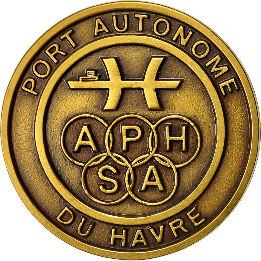 France, Medal, Port Autonome du Havre, Pichard, MS(65-70), Bronze