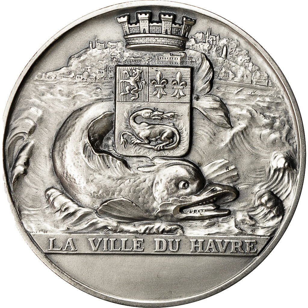 France, Medal, Le Havre, Porte Océane, Saladin, MS(64), Silvered bronze