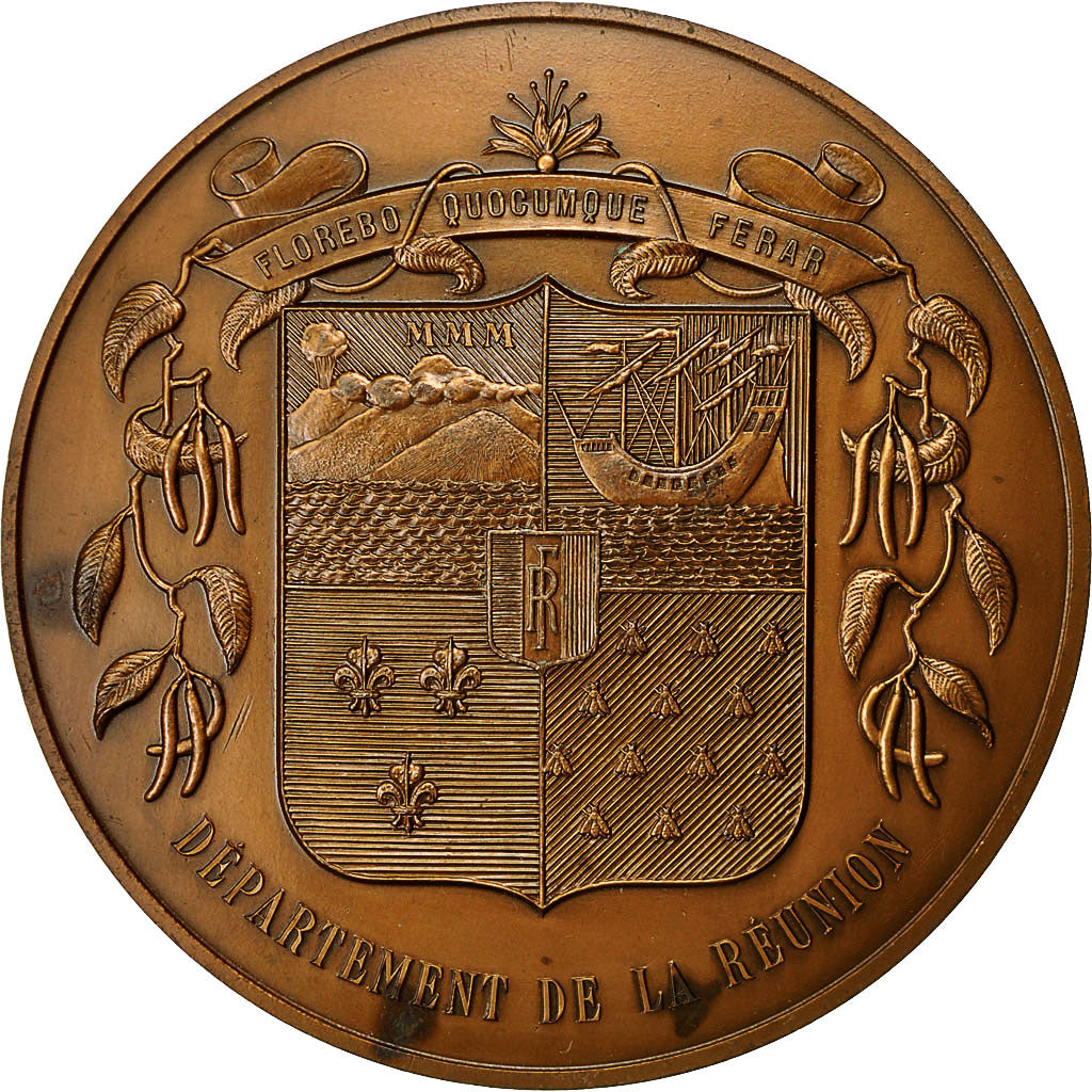 Frankreich, Medaille, Département de la Réunion, 1980, VZ, Bronze