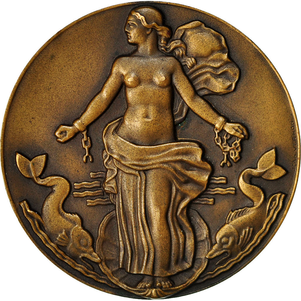 Francia, medalla, Compagnie Générale Transatlantique, Liberté, Vernon, MBC+