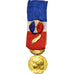 France, Médaille d'honneur du travail, Médaille, 2008, Excellent Quality, Gilt