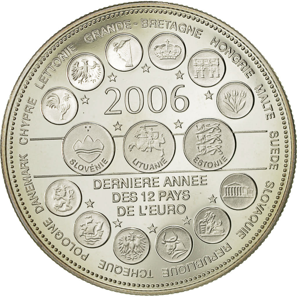 Frankreich, Medaille, L'Europe des XXV, Essai, 2006, UNZ+, Silber