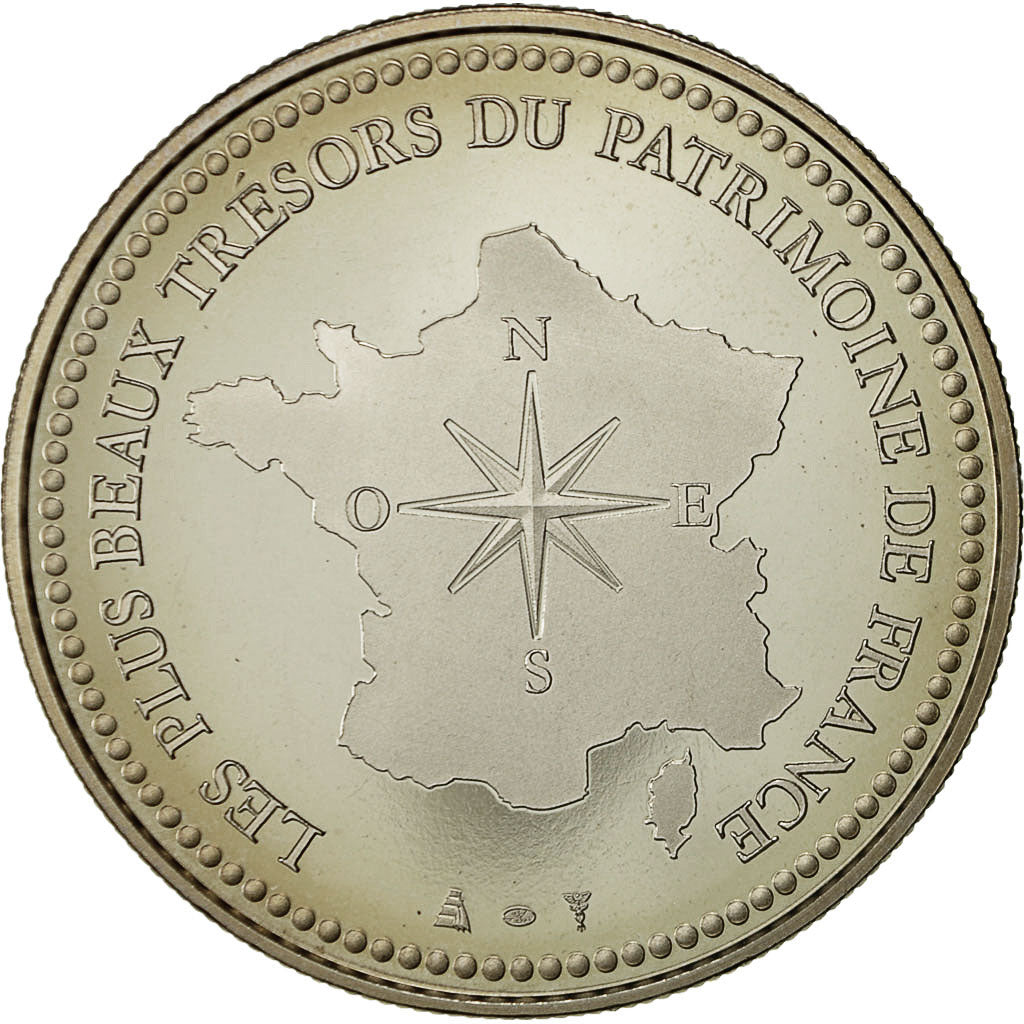 Francia, medaglia, La Pyramide du Louvre, SPL+, Rame-nichel