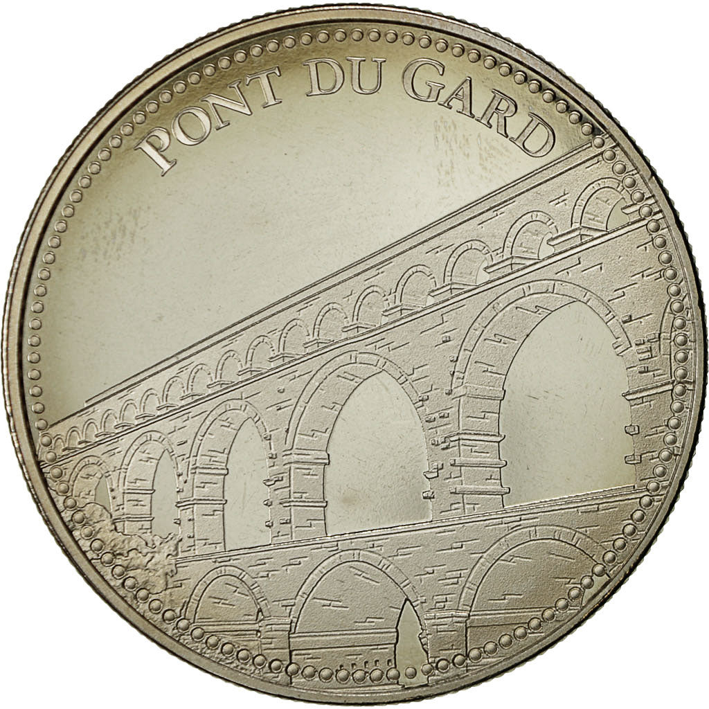 France, Médaille, Le Pont du Gard, SPL+, Cupro-nickel
