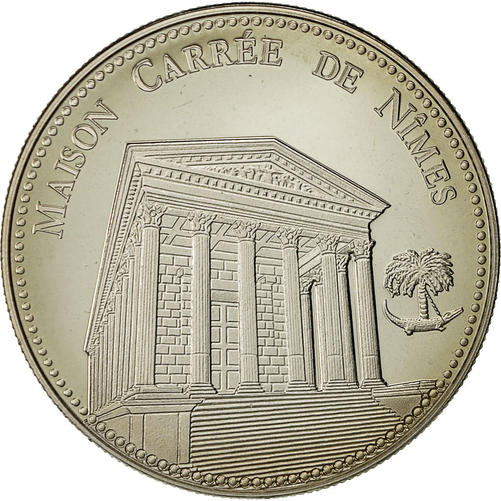 France, Medal, La Maison Carrée de Nimes, MS(64), Cupro-nickel
