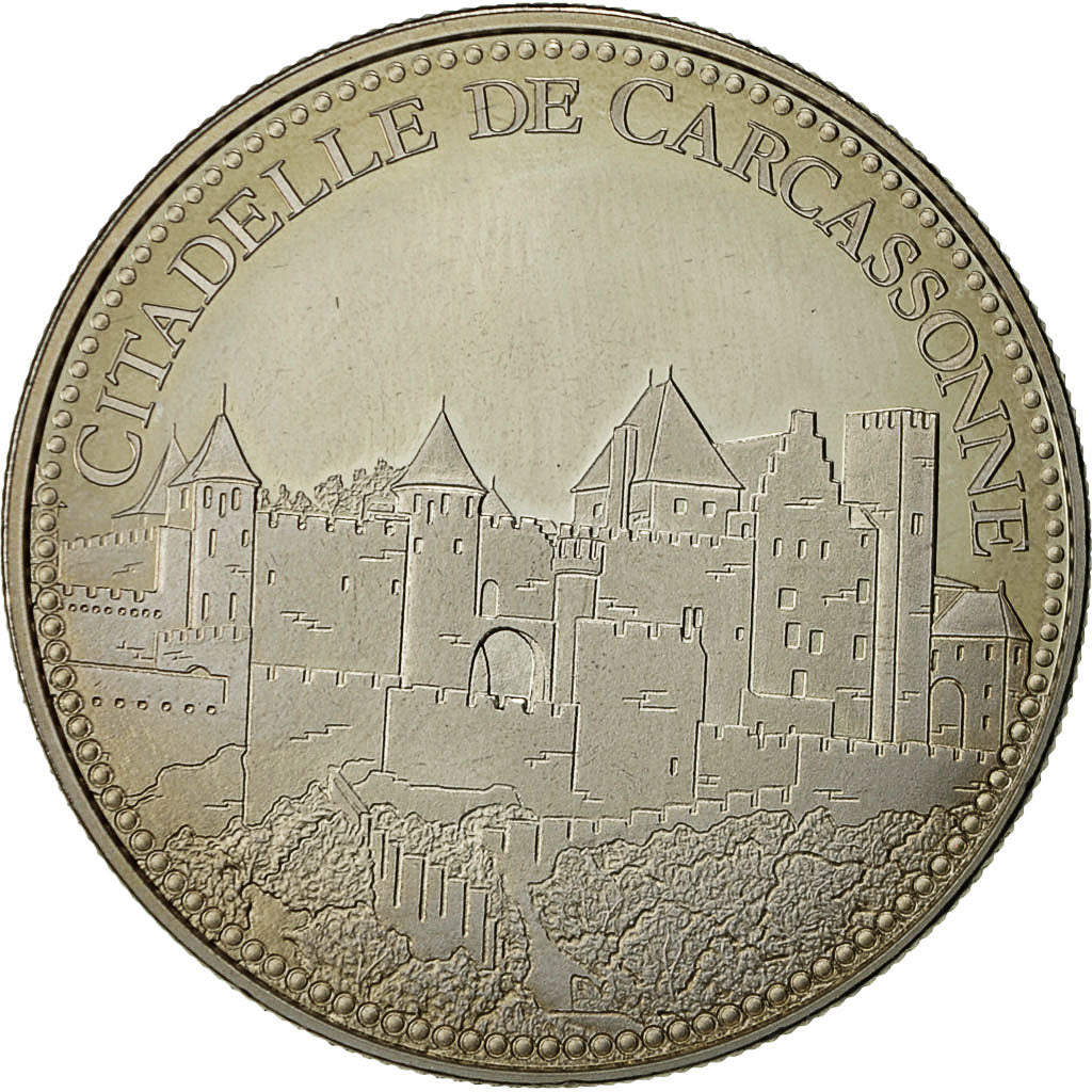France, Médaille, La Citadelle de Carcassonne, SPL+, Cupro-nickel