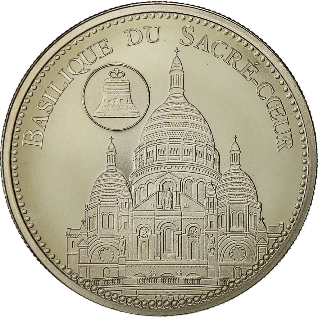 France, Médaille, La Basilique du Sacré-Coeur, SPL+, Cupro-nickel