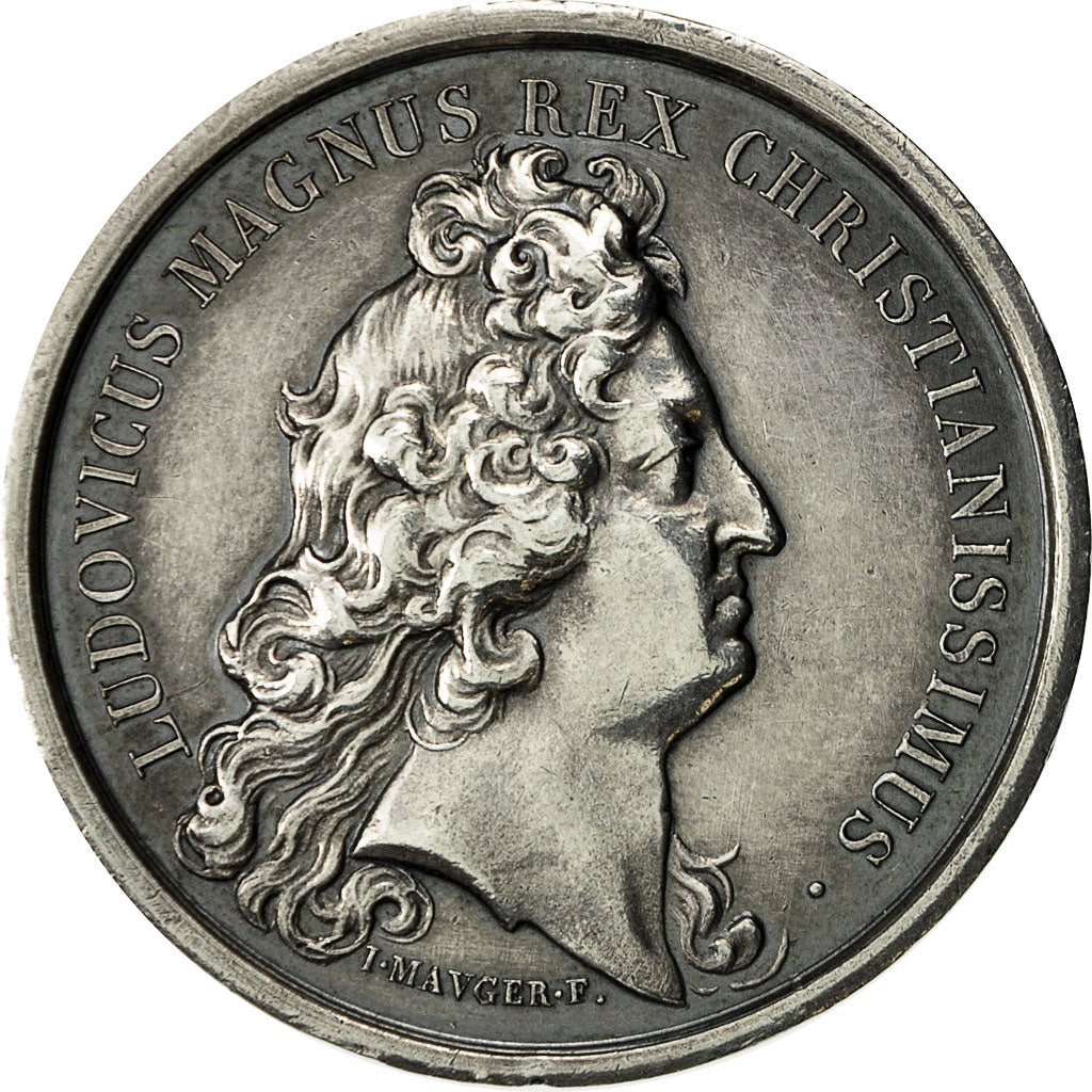 France, Medal, Louis XIV, Expédition de Gand, Mauger, Restrike, AU(50-53)