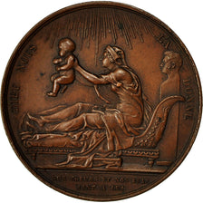 France, Médaille, Naissance d'Henri V, 1820, Gayrard, TTB+, Bronze