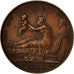 France, Médaille, Naissance d'Henri V, 1820, Gayrard, TTB+, Bronze