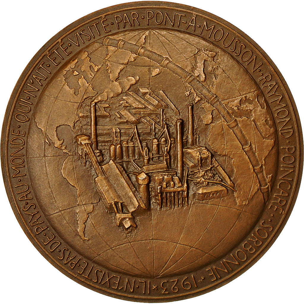 France, Médaille, Centenaire de la Fondation de Pont-à-Mousson, 1923, Dropsy