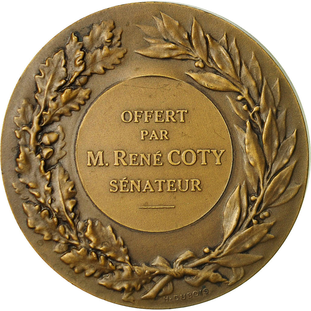 France, Médaille, Marianne, René Coty, Sénateur, Dupuis.D, SPL, Bronze