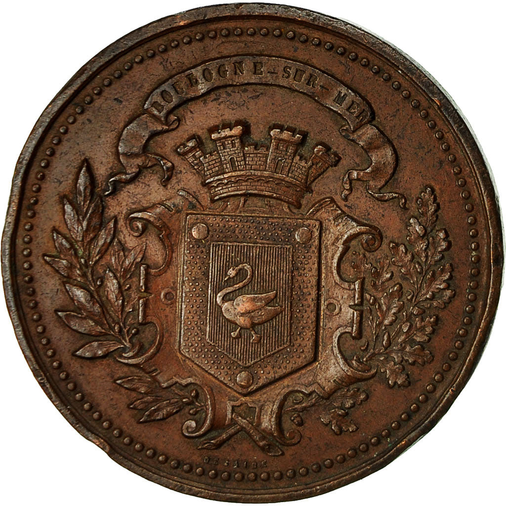 France, Medal, Société d'Agriculture de Boulogne sur mer, Desaide, VF(30-35)