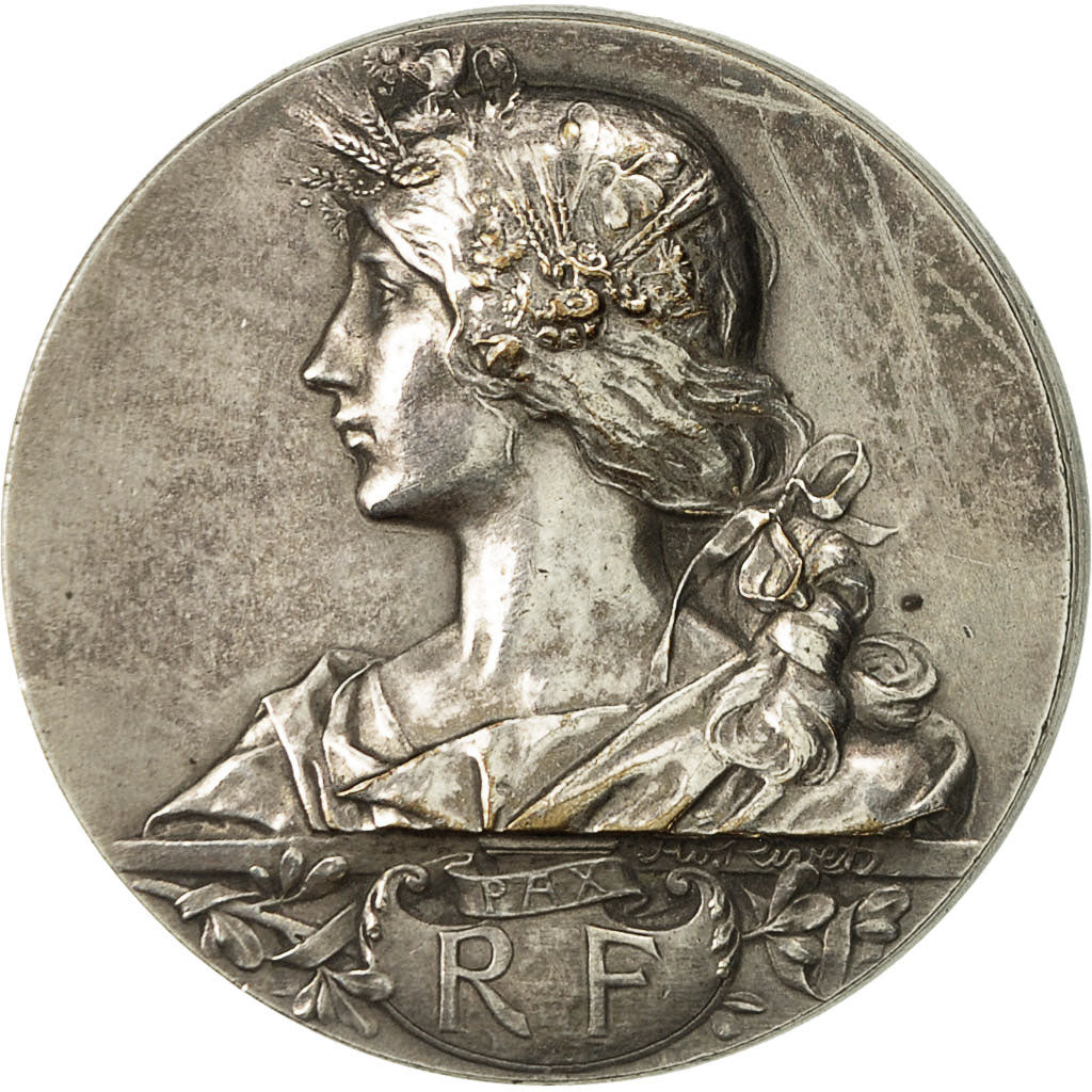 France, Medal, Société d'Agriculture de Dieppe, Rivet, AU(55-58), Silvered