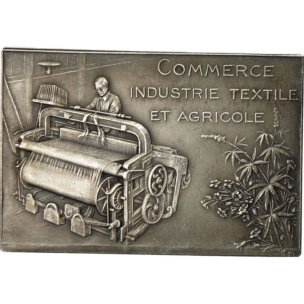 France, Médaille, Chambre de Commerce d'Armentières, Industrie Textile