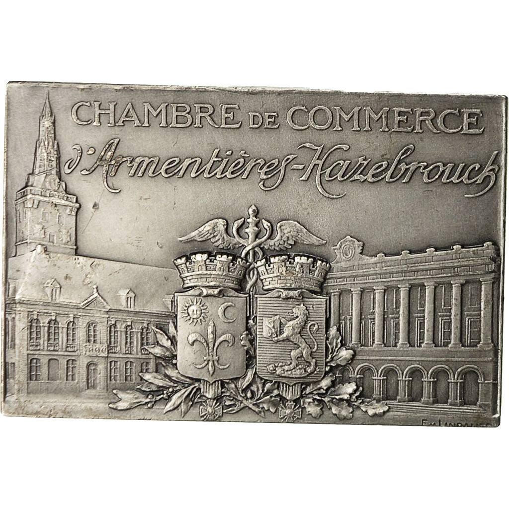 Francia, medaglia, Chambre de Commerce d'Armentières, Industrie Textile, 1983