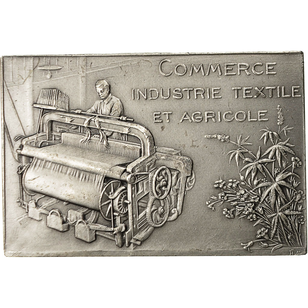 Francia, medaglia, Chambre de Commerce d'Armentières, Industrie Textile, 1983