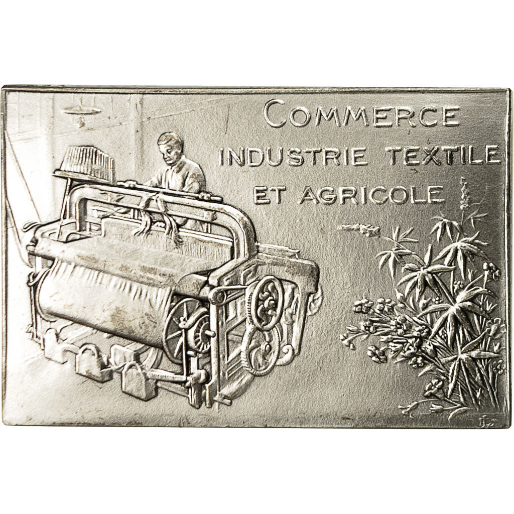 France, Médaille, Chambre de Commerce d'Armentières, Industrie Textile