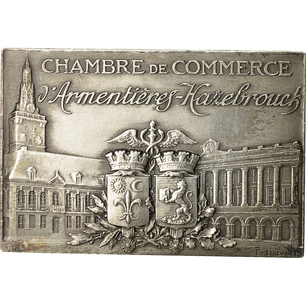 Francia, medaglia, Chambre de Commerce d'Armentières, Industrie Textile, 1968