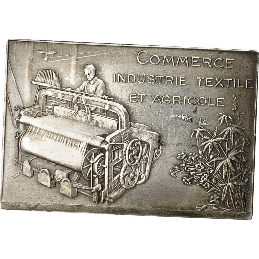 Francia, medaglia, Chambre de Commerce d'Armentières, Industrie Textile, 1968