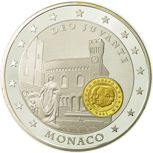 France, Medal, 10 Ans de l'Europe, Monaco, MS(64), Copper Plated Silver