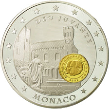 France, Medal, 10 Ans de l'Europe, Monaco, MS(64), Copper Plated Silver