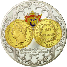 Francia, medalla, Napoléon, Empereur des Français, SC+, Copper Plated Silver