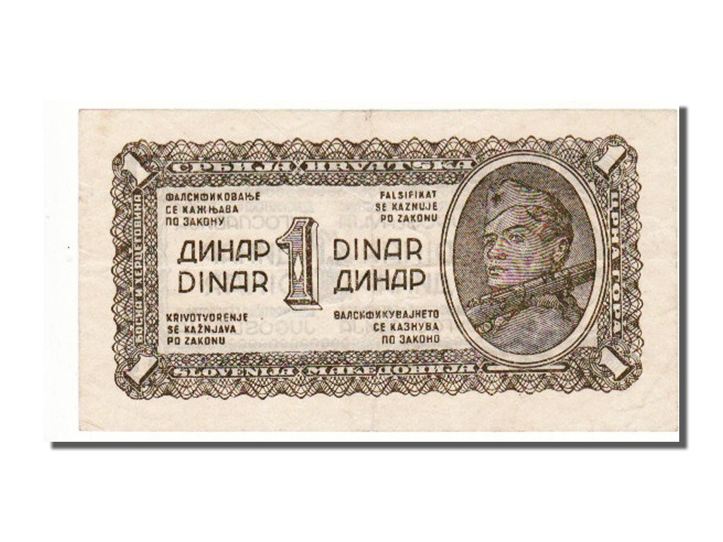 Yugoslavia, 1 Dinar, 1944, KM #48a, UNC(63)