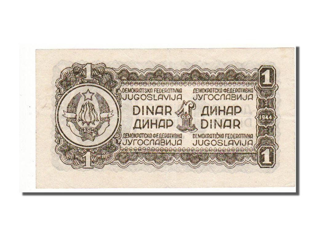 Yugoslavia, 1 Dinar, 1944, KM #48a, UNC(63)